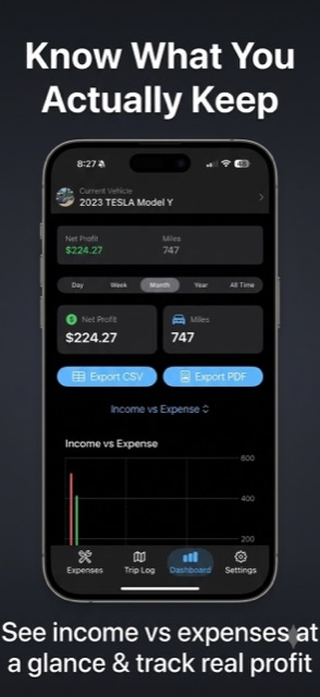 Gig Driver Income Tracker screenshot 1