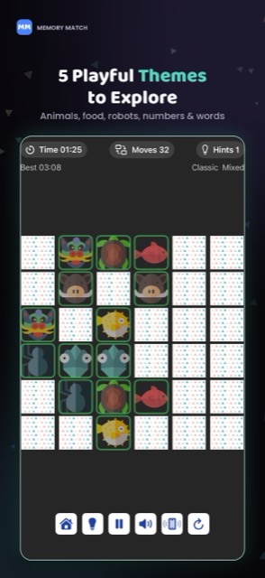 Memory Match: Brain Games screenshot 2